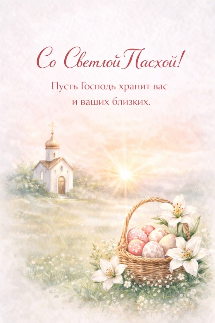 С праздником Светлой Пасхи!